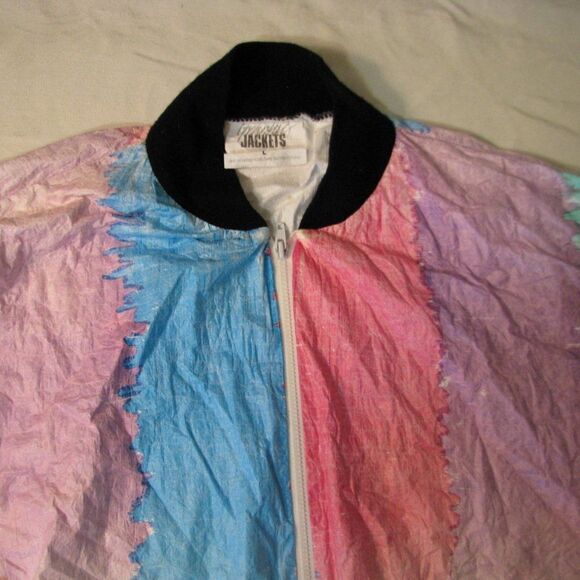 Vintage Graphic Jackets Neon Color Block Jacket - Picture 3 of 10